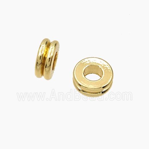 Copper Heishi Spacer Beads Gold Plated