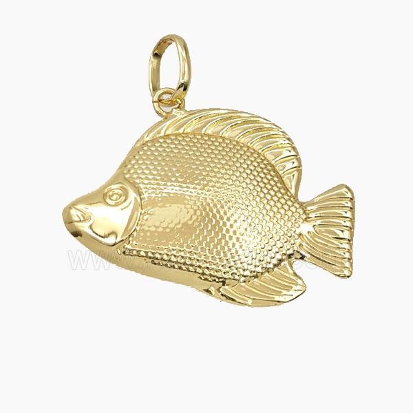 Copper Fish Pendant Gold Plated