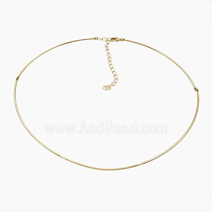 Copper Necklace Chain Gold Plated