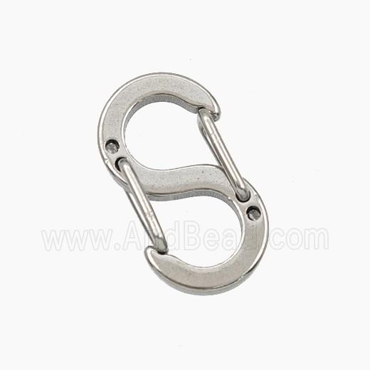 Copper Carabiner Clasp Platinum Plated