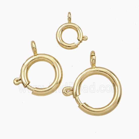 Copper Spring Clasp Gold Plated
