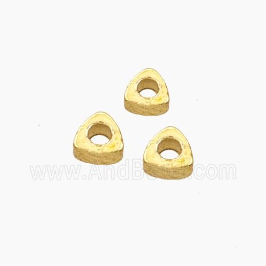 Copper Triangle Beads Gold Plated