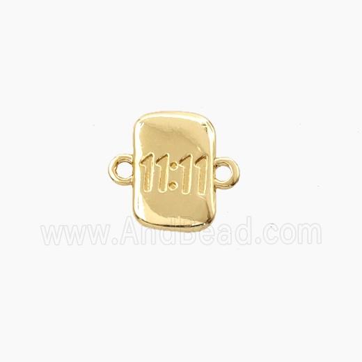 Copper Double 11 Elevent Numbers Gold Plated