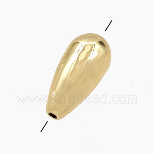 Copper Teardrop Beads Gold Plated