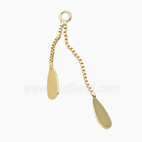 Copper Necklace Extender Gold Plated