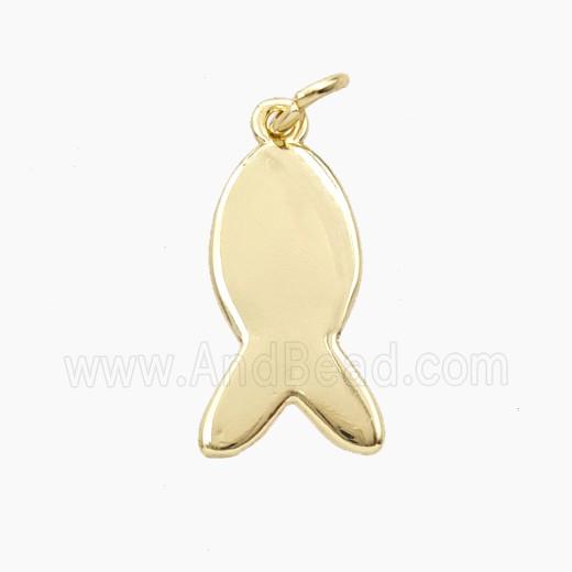 Copper Fish Pendant Gold Plated