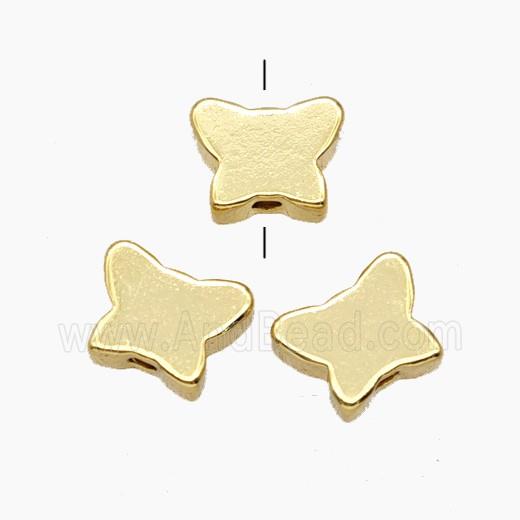 Copper Butterfly Beads Gold Plated