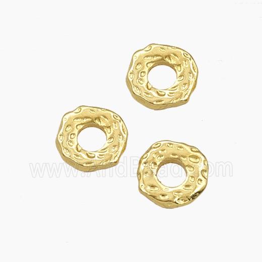 Copper Circle Beads Gold Plated