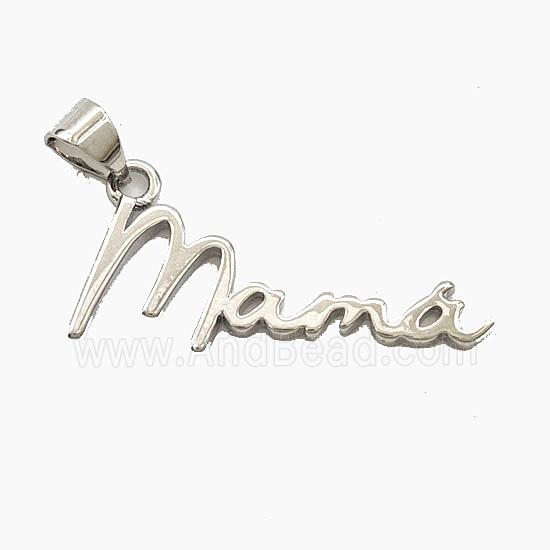 Copper Mama Pendant Platinum Plated
