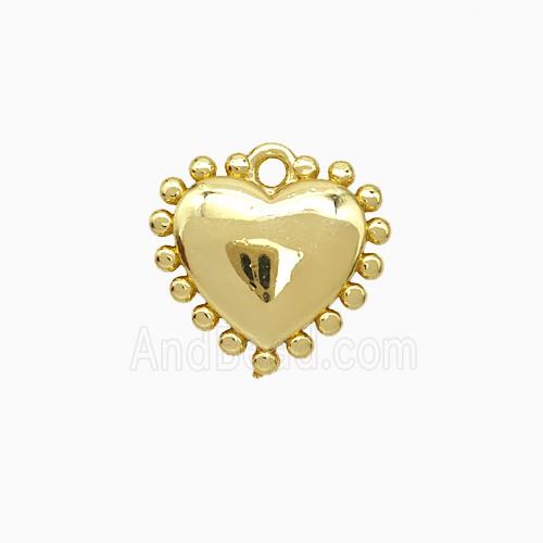 Copper Heart Pendant Gold Plated