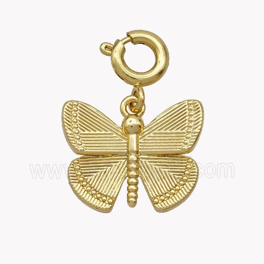 Copper Butterfly Pendant Gold Plated