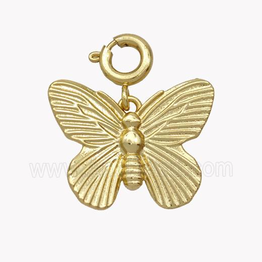 Copper Butterfly Pendant Gold Plated