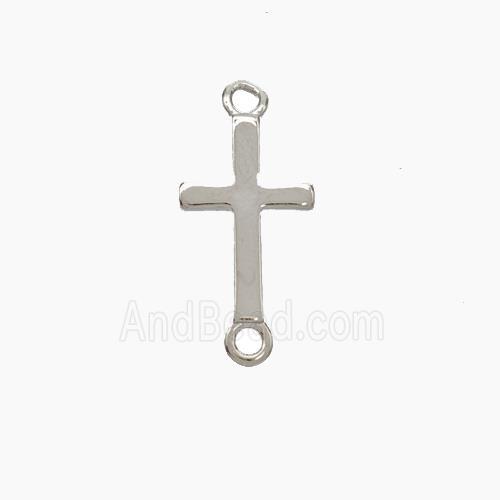 Copper Cross Connector Platinum Plated