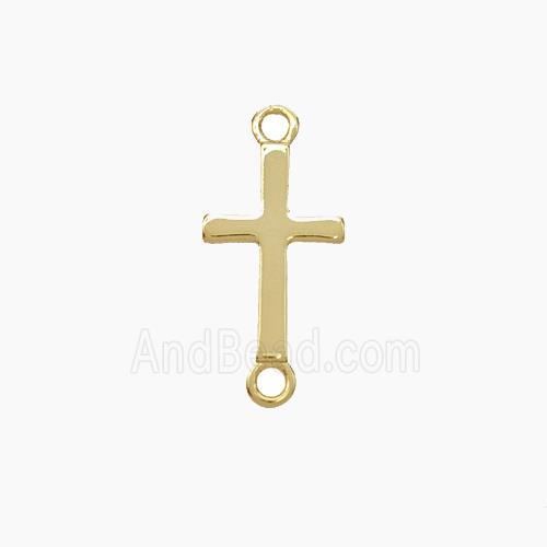 Copper Cross Connector Gold Plated