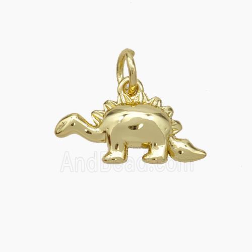 Copper Dinosaur Pendant Gold Plated