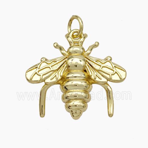 Copper Honeybee Pendant Gold Plated