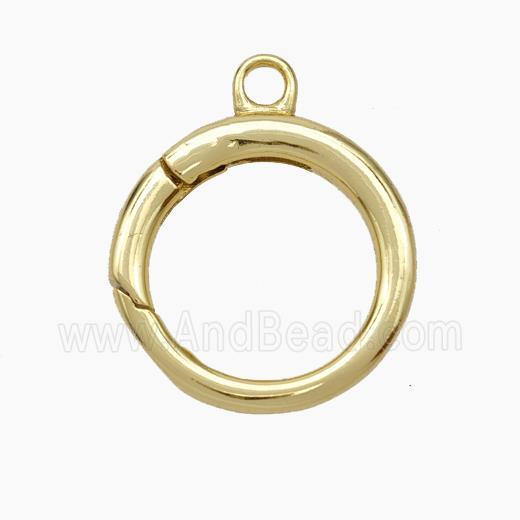 Copper Carabiner Clasp Gold Plated