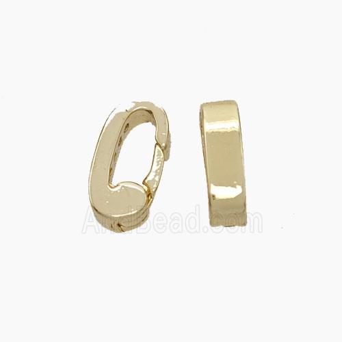 Copper Carabiner Clasp Gold Plated