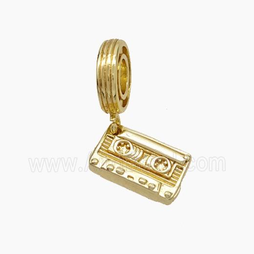 Tape Charms Copper Pendant Gold Plated