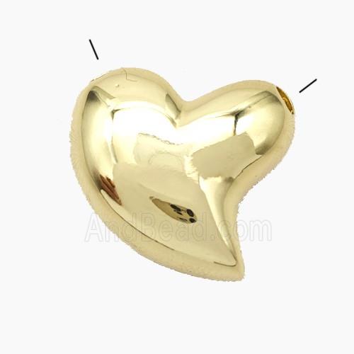 Copper Heart Pendant Gold Plated