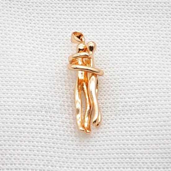 Copper Couple Pendant Rose Gold