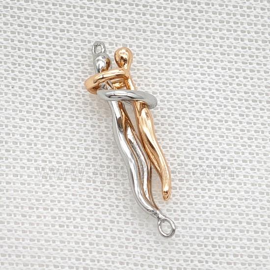 Copper Couple Connector Platinum Rose Gold