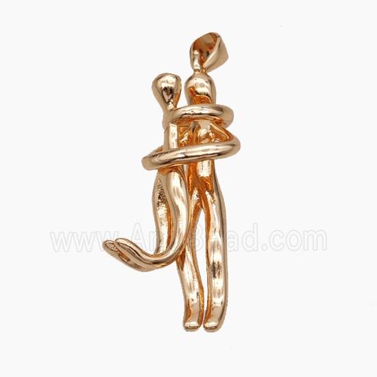Copper Couple Pendant Rose Gold