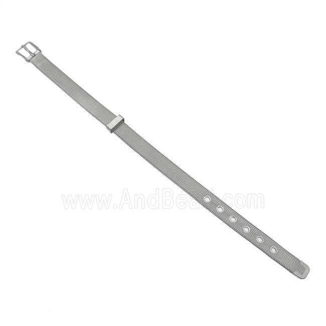 Raw Stainless Steel Bracelet Adjustable