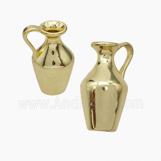 Copper WaterBottle Pendant Gold Plated
