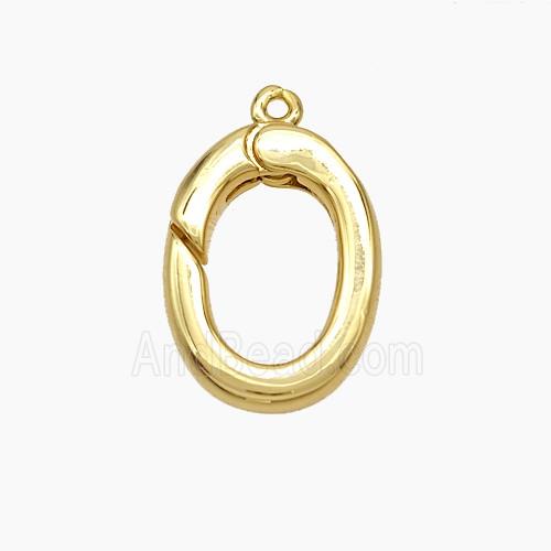 Copper Carabiner Clasp 18K Gold Plated