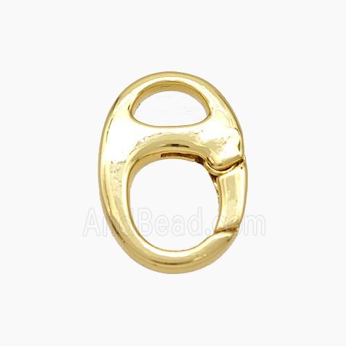 Copper Carabiner Clasp 18K Gold Plated