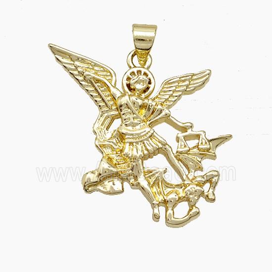Copper Fairy Charms Pendant Gold Plated