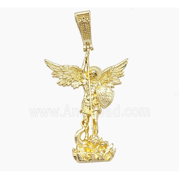 Copper Fairy Charms Pendant Gold Plated
