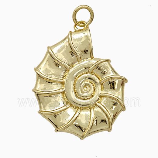 Copper Pendant, Gold Plated