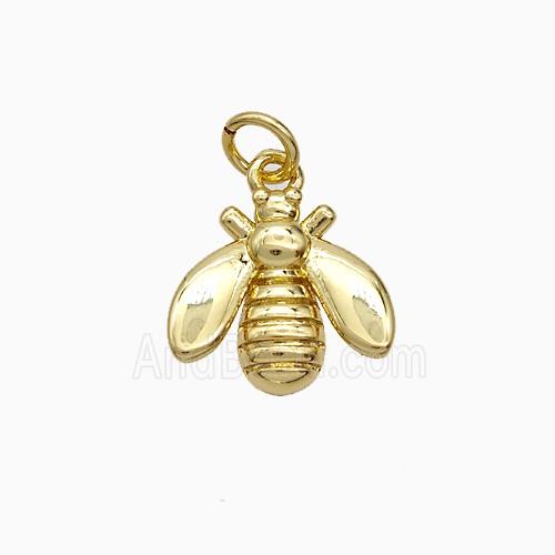 Copper Honeybee Pendant Gold Plated