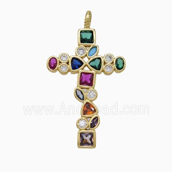Copper Bead Pave Zircon, Gold Plated