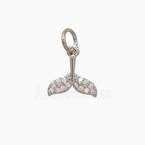 Copper Pendant Pave Zircon, Gold Plated