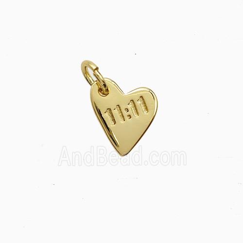 Copper Pendant Pave Zircon, Gold Plated