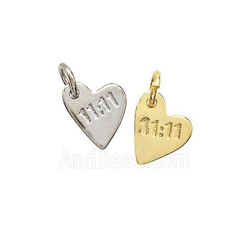 Copper Pendant Pave Zircon, Gold Plated