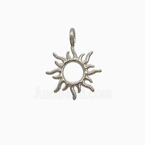 Copper Pendant Pave Zircon, Gold Plated