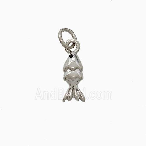 Copper Pendant Pave Zircon, Gold Plated