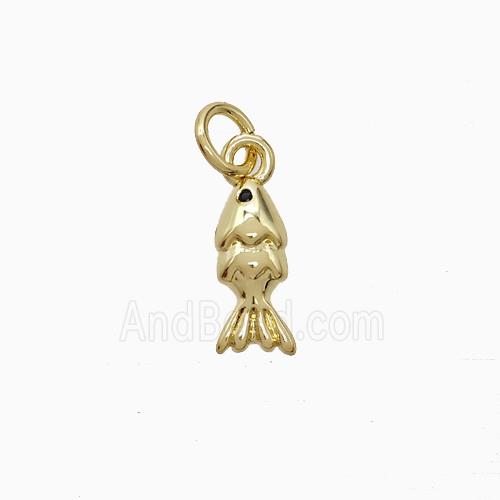 Copper Fish Pendant Gold Plated