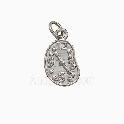 Copper Pendant Pave Zircon, Gold Plated