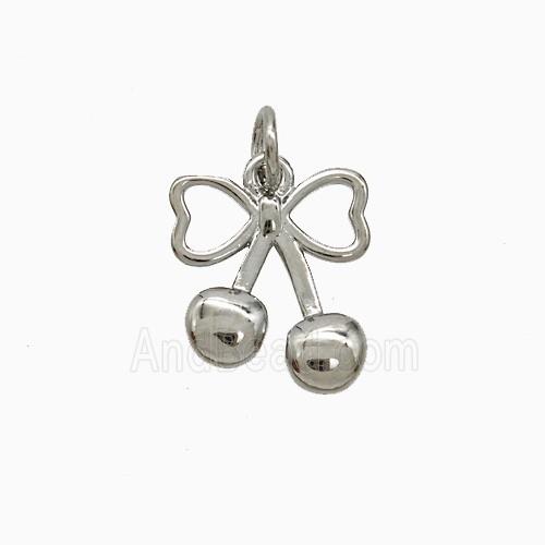 Copper Pendant Pave Zircon, Gold Plated