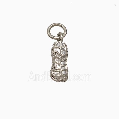 Copper Pendant Pave Zircon, Gold Plated