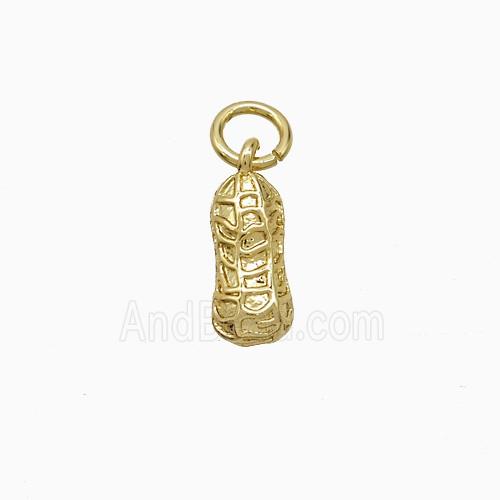 Copper Pendant Pave Zircon, Gold Plated
