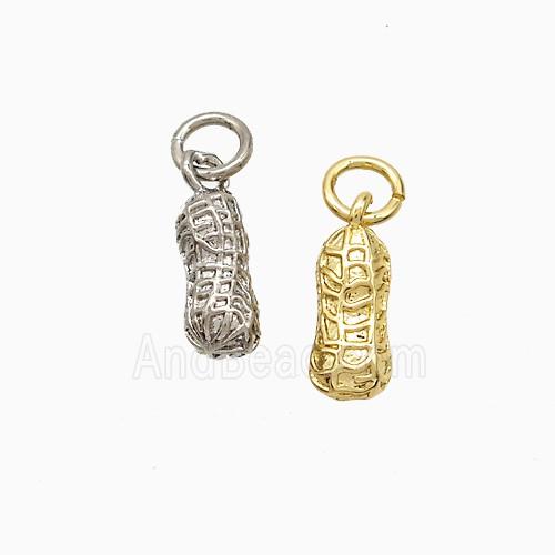 Copper Pendant Pave Zircon, Gold Plated