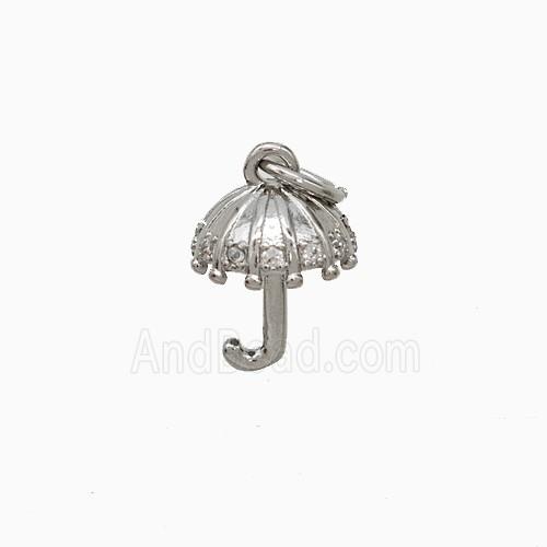 Copper Pendant Pave Zircon, Gold Plated
