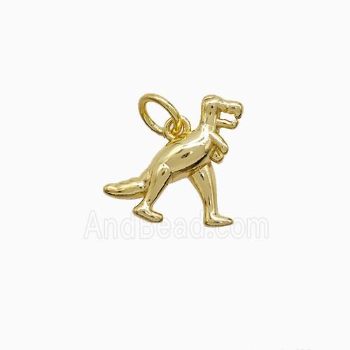 Copper Pendant Pave Zircon, Gold Plated