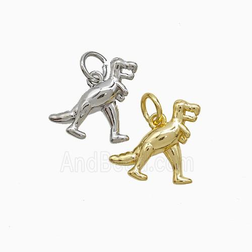 Copper Pendant Pave Zircon, Gold Plated